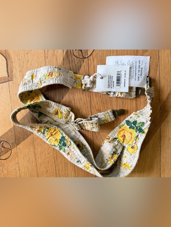 Magnolia Pearl Accessories - Magnolia Pearl yellow rose suspenders